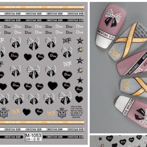 Dior nail sticker