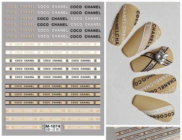 Chanel nail sticker Chanel nail sticker