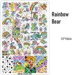 rainbow bear nail plate