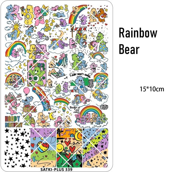 rainbow bear nail plate rainbow bear nail plate