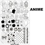 ANIME nail stamping plate