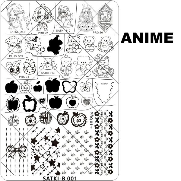 ANIME nail stamping plate ANIME nail stamping plate