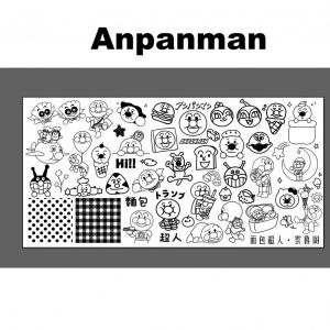 Anpanman nail stamping plate