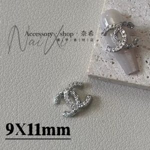 Chanel nail charm silver
