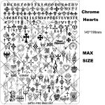 Chrome Hearts nail stamping plates