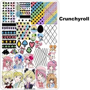 Crunchyroll nail stamping plate