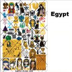 Egypt nail stamping plate