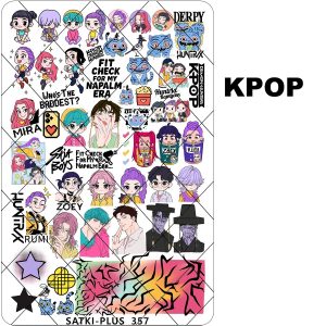KPOP nail stampingplate