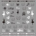 DIOR nail sticker