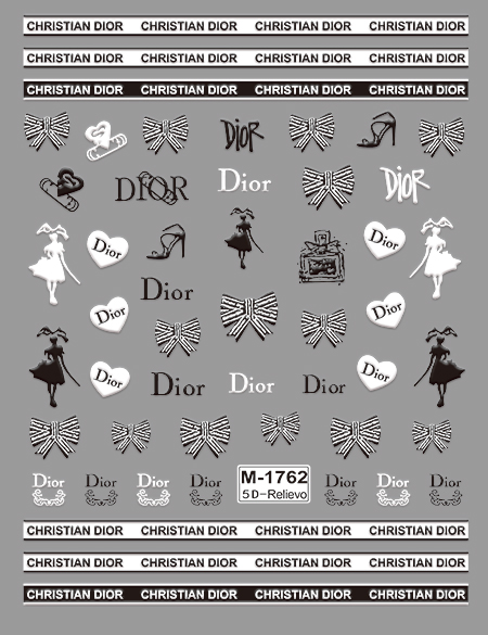 DIOR nail sticker