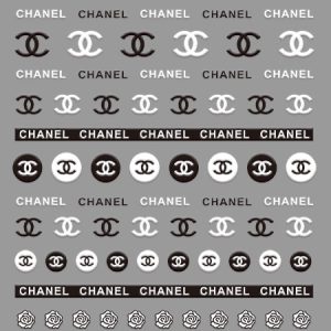 Chanel nail sticker