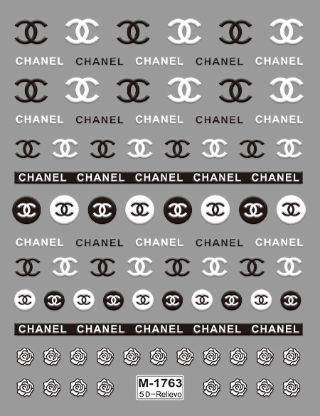 Chanel nail sticker