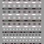 Chanel nail sticker