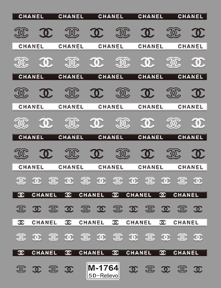 Chanel nail sticker