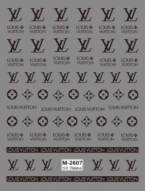 Louis Vuitton nail sticker Louis Vuitton nail sticker