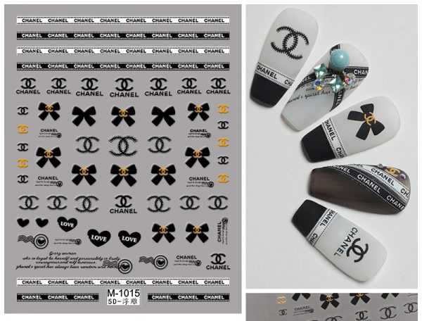 Chanel nail sticker