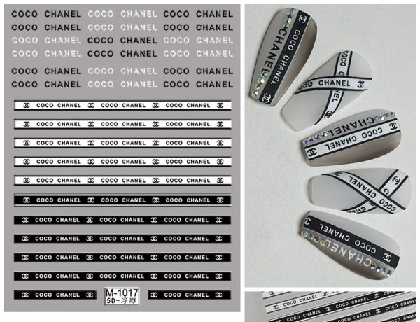 Chanel nail sticker