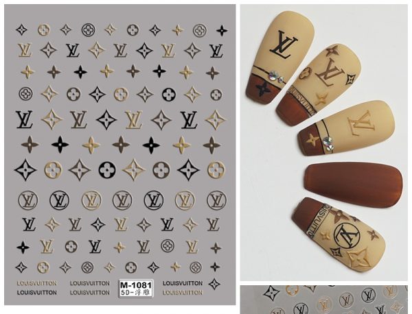 LV nail sticker