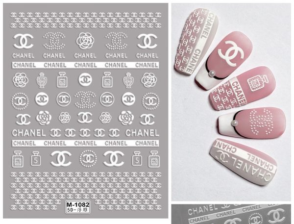 Chanel nail sticker Chanel nail sticker