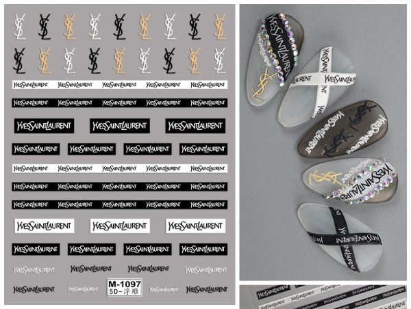 YSL nail sticker