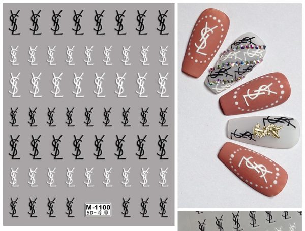 YSL nail sticker YSL nail sticker