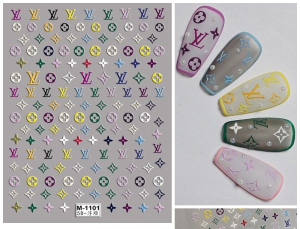 LV nail sticker LV nail sticker