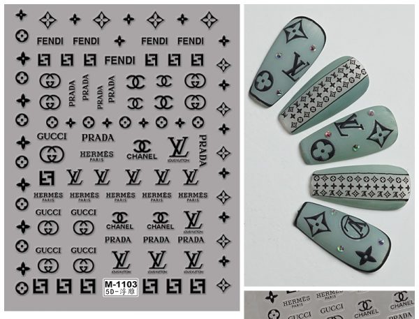 designer nail sticker