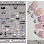 Prada nail sticker