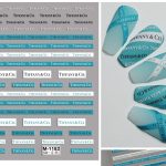 Tiffany & Co. nail sticker