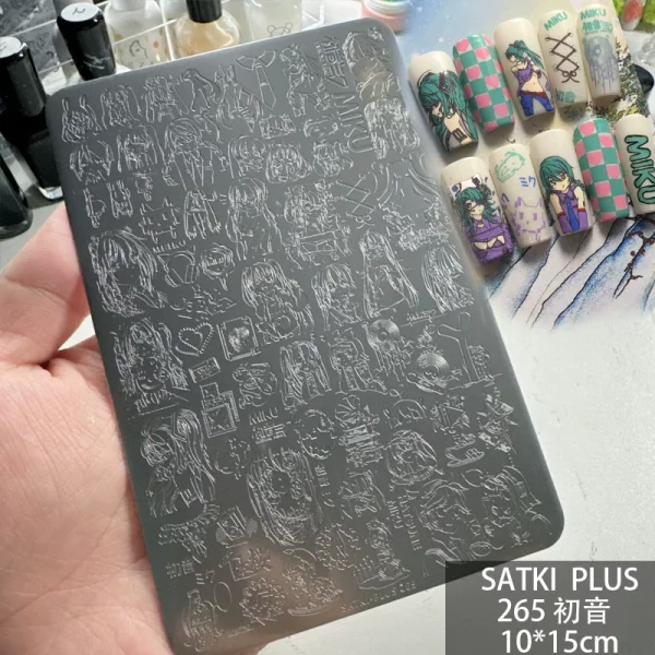 Hatsune Miku nail stamping plate Hatsune Miku nail stamping plate