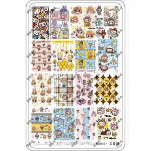 labubu nail stamping plate
