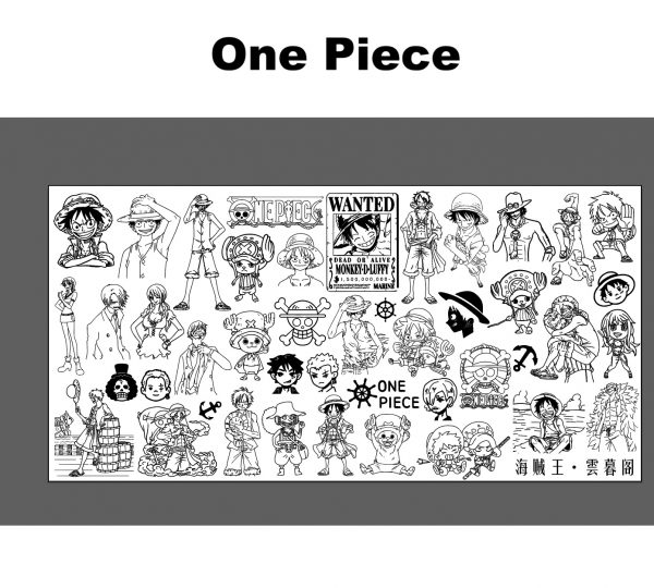 One Piece nail stamping plate