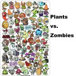 Plants vs. Zombies nail stamping plate