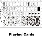 Playing Cards nail stamping plate