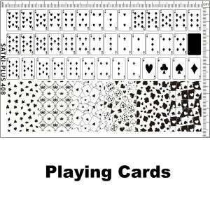 Playing Cards nail stamping plate