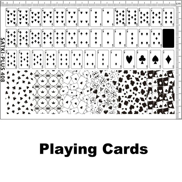 Playing Cards nail stamping plate Playing Cards nail stamping plate