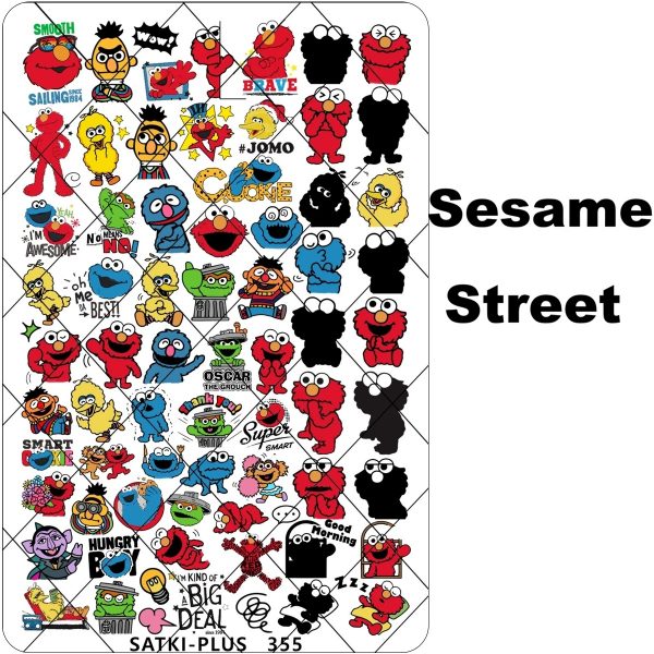 Sesame Street nail stamping plate Sesame Street nail stamping plate