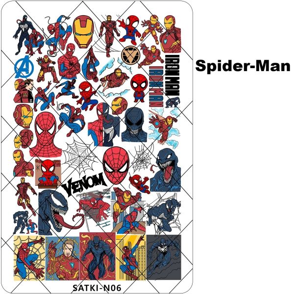 Spider-Man nail stamping plate