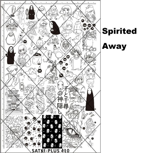Spirited Away nail stamping plate 2 Spirited Away nail stamping plate 2