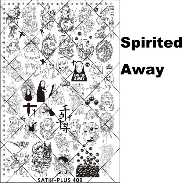 Spirited Away nail stamping plate