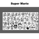 Super Mario nail stamping plate