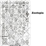 Zootopia nail stamping plate
