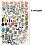 Zootopia nail stamping plate 2