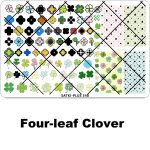 four-leaf clover nail stamping plate
