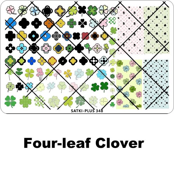 four-leaf clover nail stamping plate