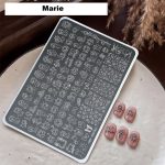 Marie nail stamping plate