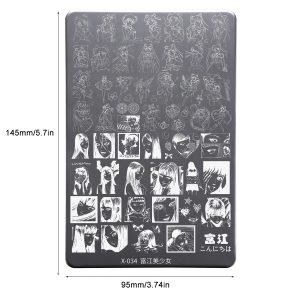 富江Tomie nail stamping plate