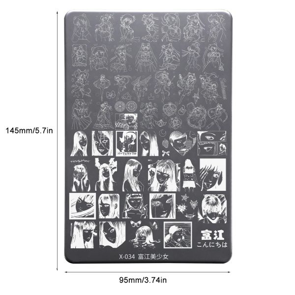 富江Tomie nail stamping plate 富江Tomie nail stamping plate