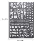Gothic nail stamping plate