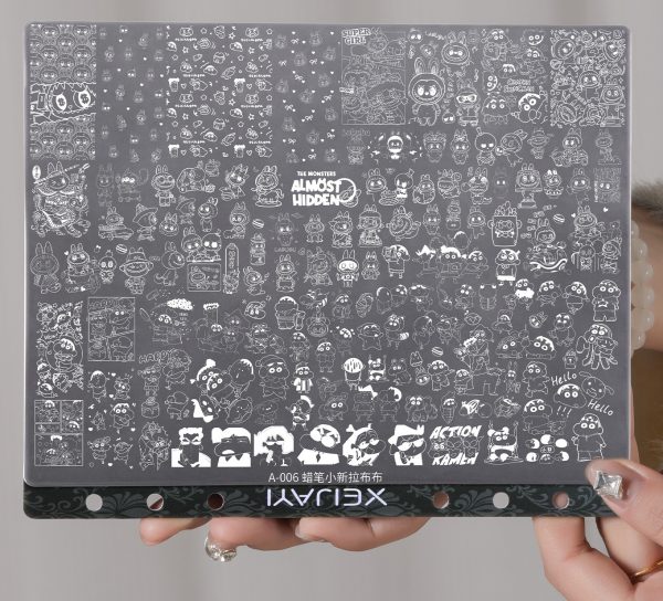 Crayon Shin-chan nail stamping plate Crayon Shin-chan nail stamping plate